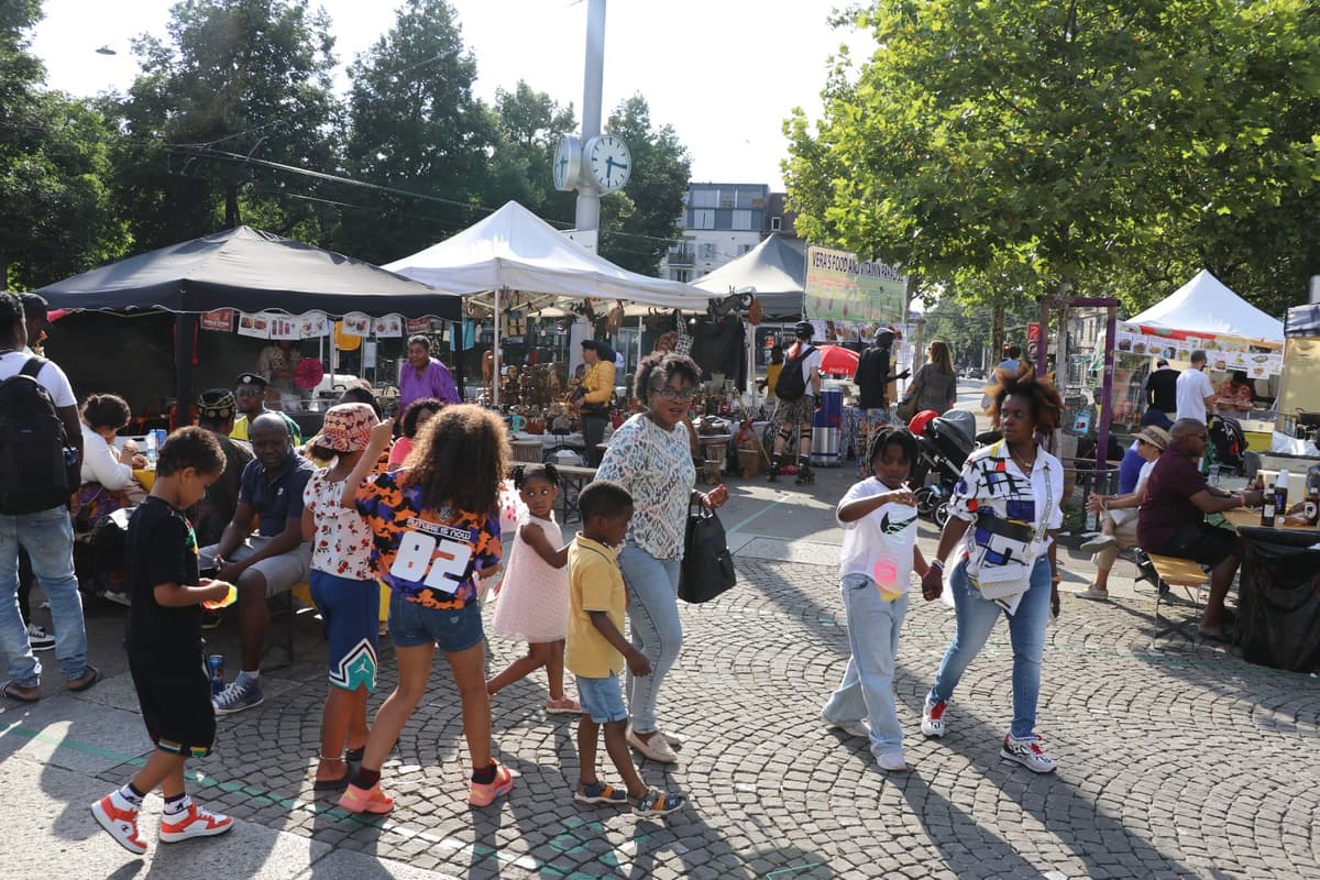 Kids enjoying festival activities